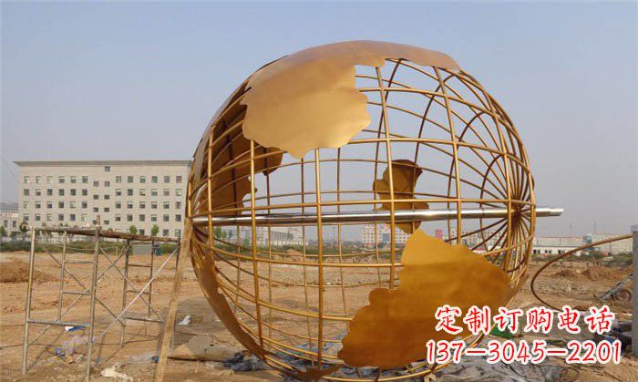 宁波美丽的地球雕塑