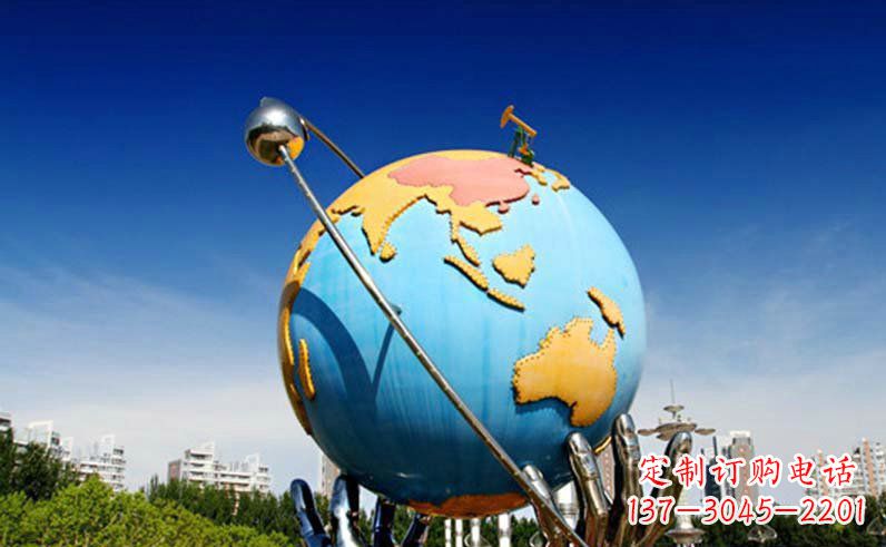 宁波不锈钢地球仪雕塑精致的艺术之作