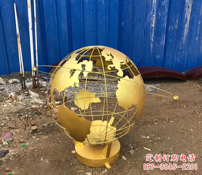 宁波精美不锈钢地球仪雕塑