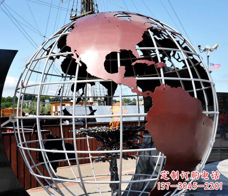 宁波不锈钢地球仪雕塑