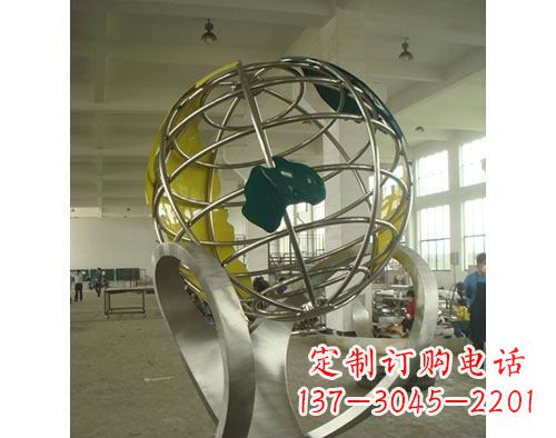 宁波不锈钢地球仪景观雕塑