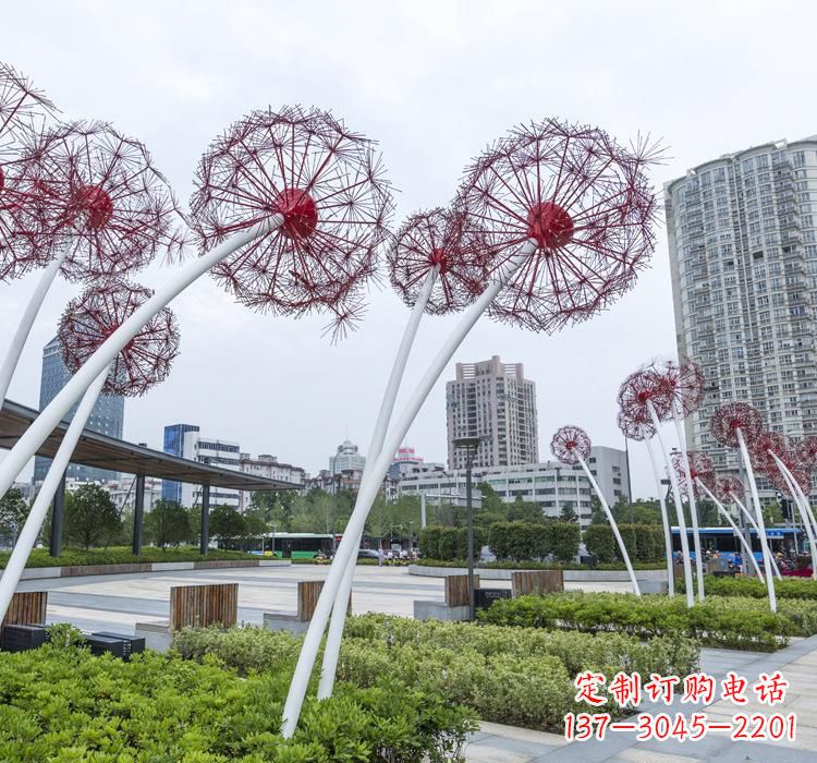 宁波不锈钢蒲公英雕塑色彩缤纷的自然之美