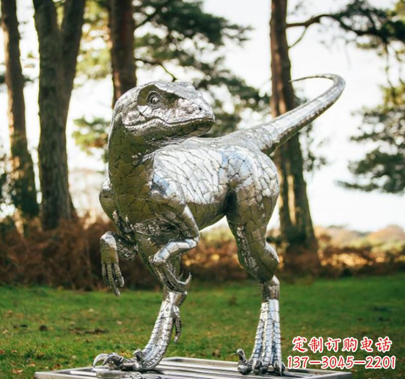 宁波不锈钢恐龙雕塑一种古老灵动的艺术