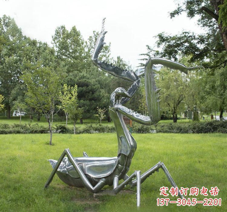 宁波不锈钢动物螳螂雕塑