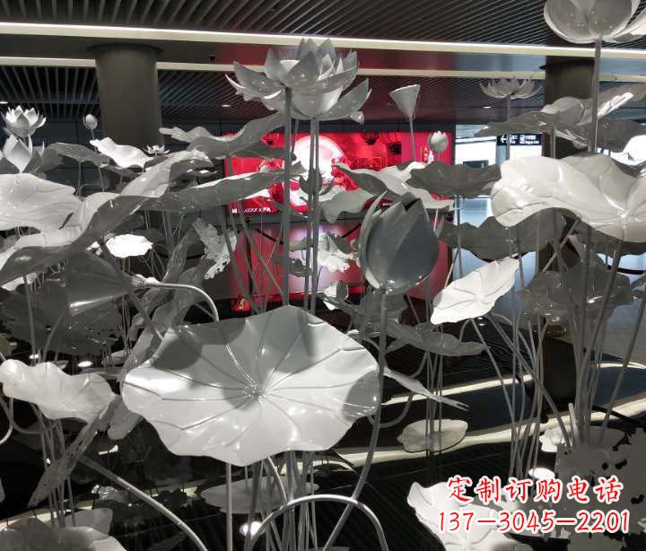 宁波不锈钢锻造荷花雕塑艺术之美