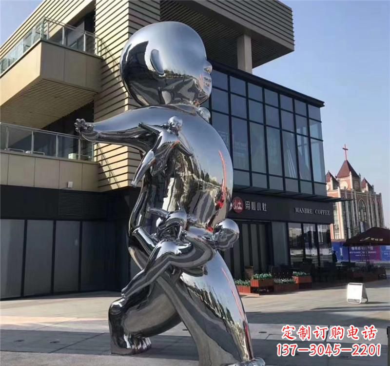 宁波不锈钢儿童雕塑精致的艺术之作