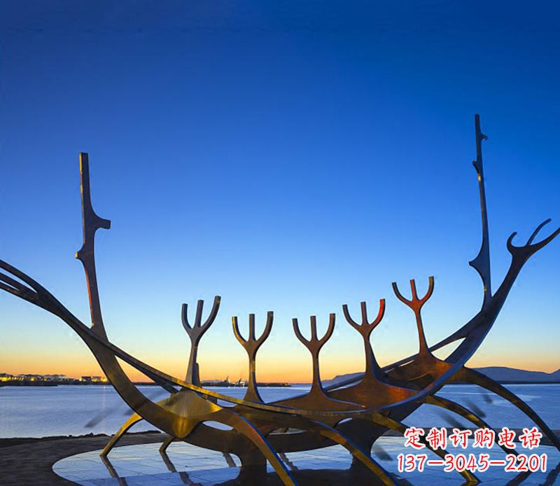 宁波帆船雕塑精致的海洋艺术品