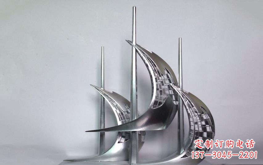 宁波不锈钢帆船雕塑——海洋之旅的象征