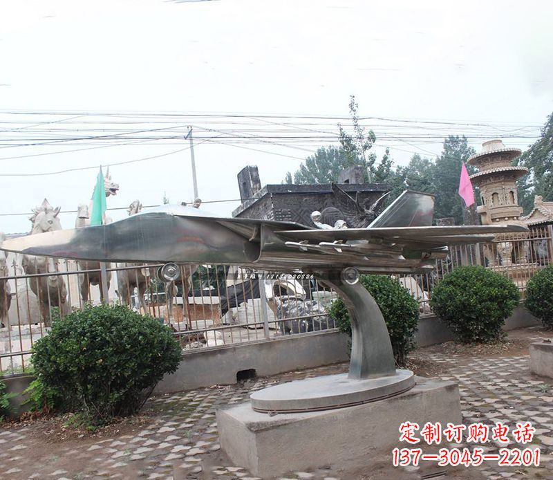 宁波不锈钢飞机雕塑象征着飞翔的梦想