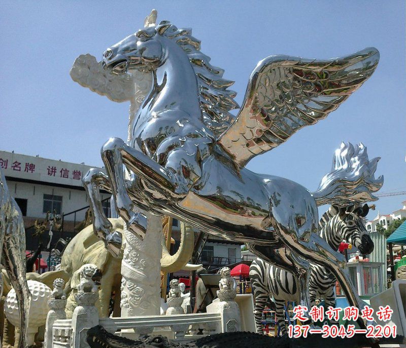 宁波不锈钢飞马广场雕塑