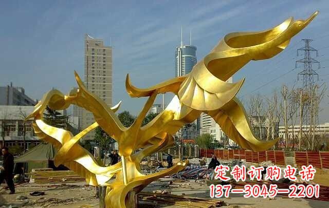 宁波不锈钢飞翔的天鹅雕塑