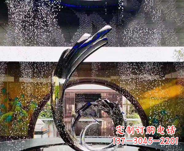 宁波凤凰雕塑优雅的不锈钢艺术