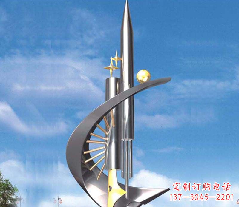 宁波不锈钢钢笔雕塑1