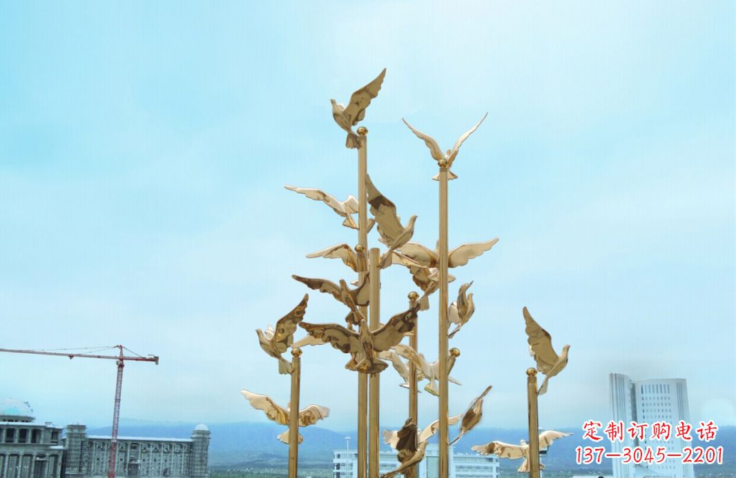 宁波鸽子雕塑,传承着美好的历史