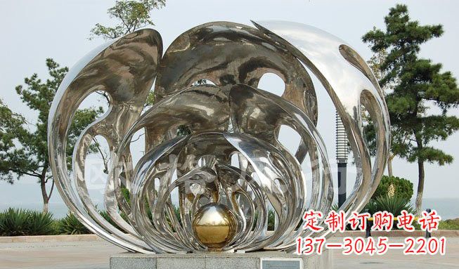 宁波不锈钢贝壳珍珠雕塑艺术的融合