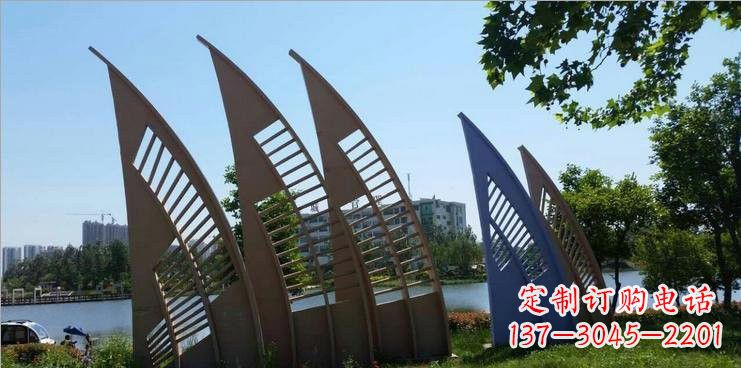 宁波不锈钢公园的船帆雕塑