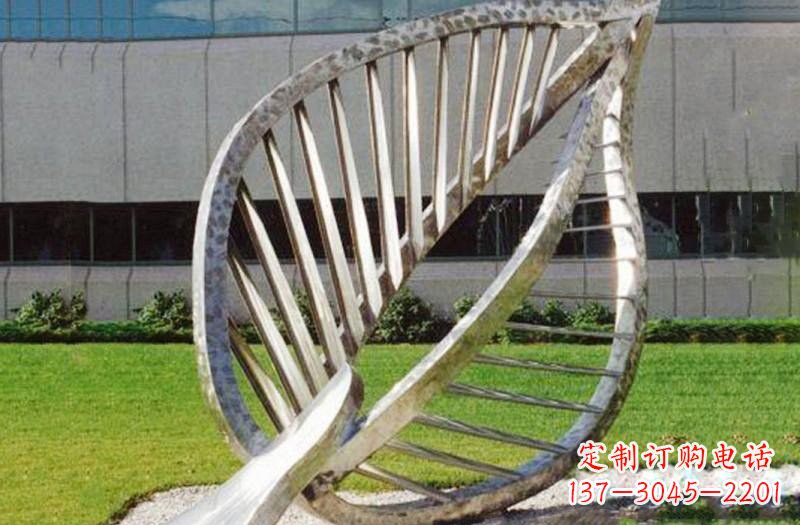 宁波不锈钢公园抽象镂空树叶雕塑——精致美丽