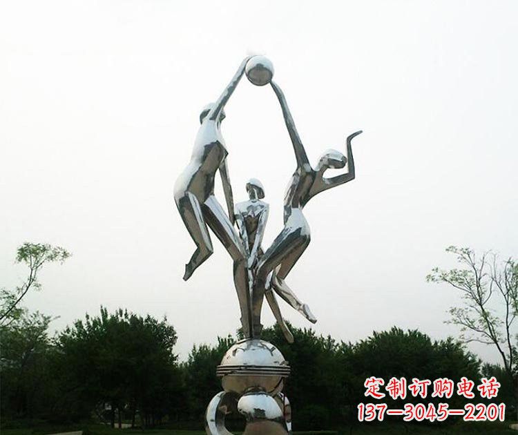 宁波排球女孩雕塑