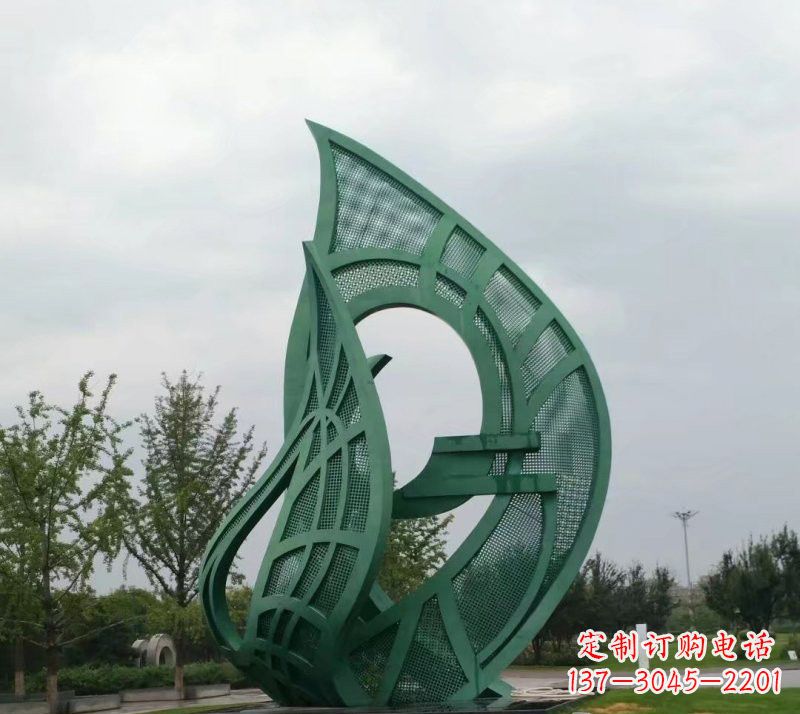 宁波不锈钢大型镂空树叶雕塑精美绝伦