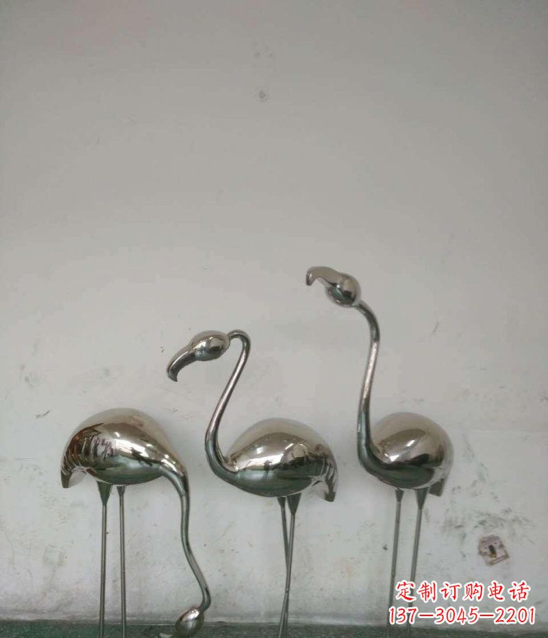 宁波不锈钢火烈鸟雕塑精美的艺术之作