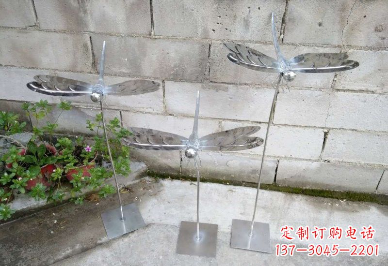 宁波动物雕塑不锈钢蜻蜓的精美镜面