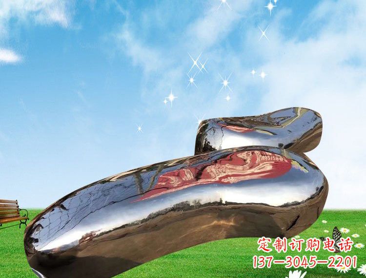 宁波精美的不锈钢鹅卵石雕塑