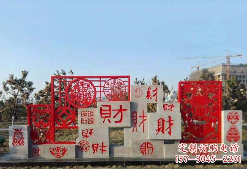 宁波不锈钢福禄寿雕塑象征着美好生活