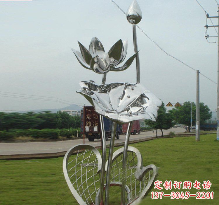 宁波不锈钢荷叶雕塑——精美优雅的艺术品