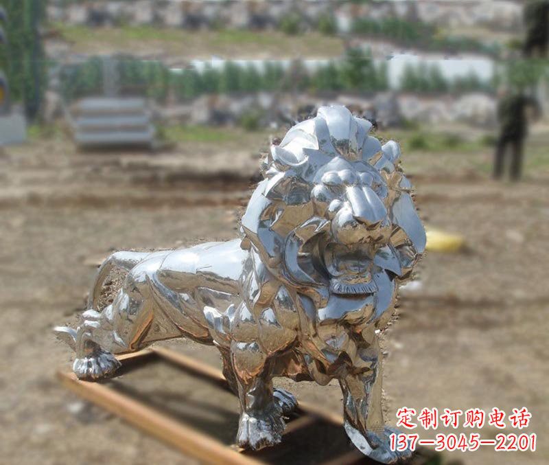 宁波不锈钢雕刻的狮子