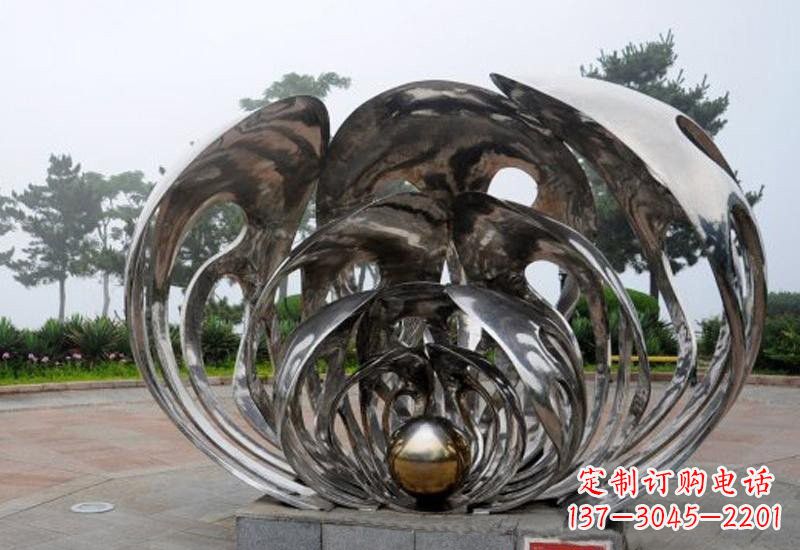 宁波不锈钢贝壳雕塑海洋风情的精美礼赞