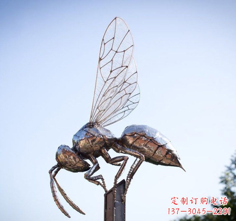 宁波不锈钢公园蜜蜂雕塑精彩纷呈的自然之美
