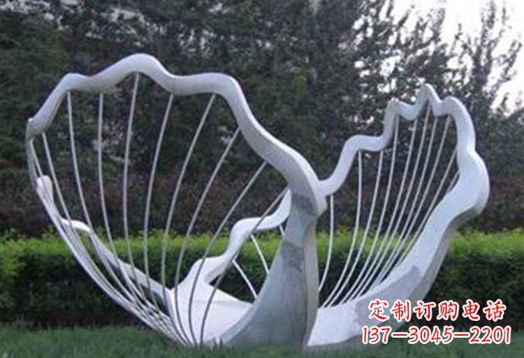 宁波不锈钢公园的镂空贝壳雕塑