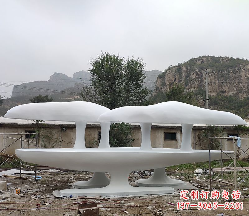 宁波不锈钢蘑菇雕塑美丽的景观装置