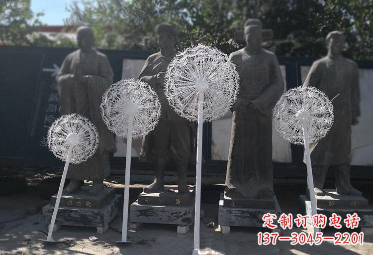 宁波不锈钢公园蒲公英喷泉雕塑