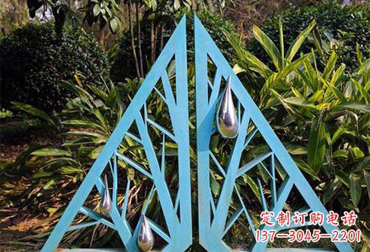 宁波不锈钢树枝雕塑——点缀不锈钢公园美景