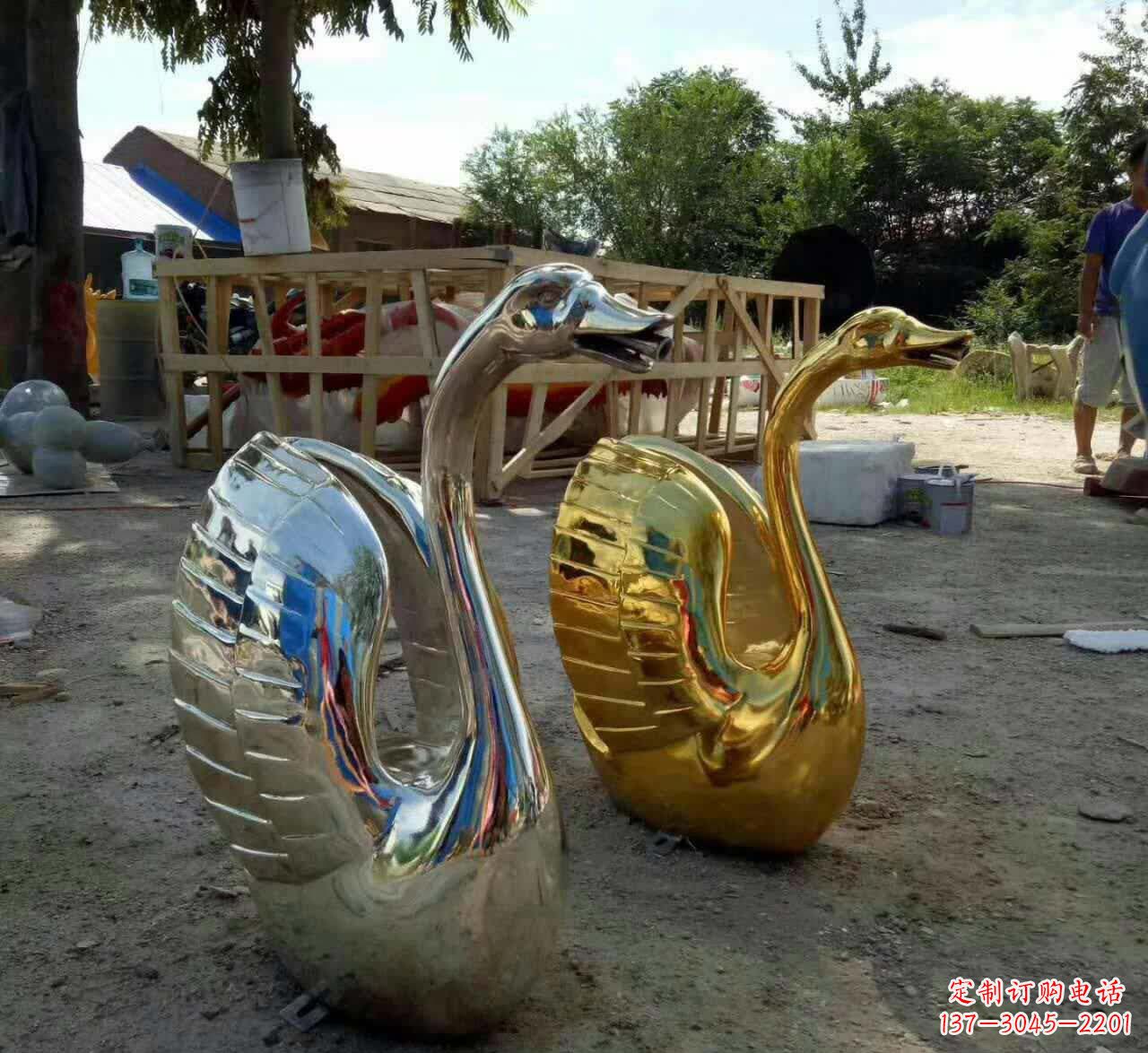 宁波不锈钢天鹅雕塑艺术之美