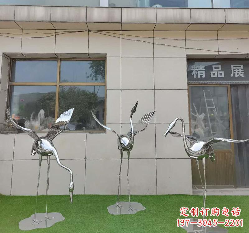 宁波不锈钢仙鹤雕塑传承传统文化