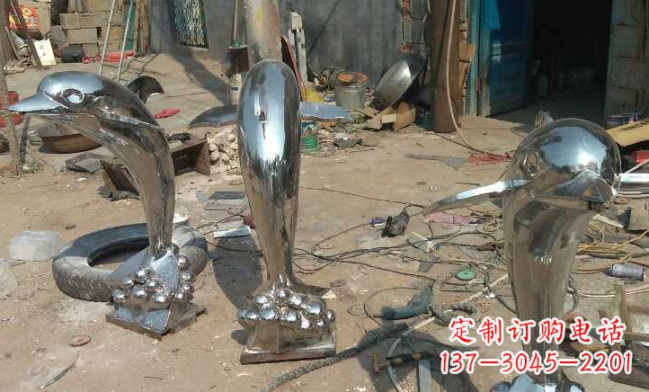 宁波不锈钢海豚雕塑——美丽的海洋之灵