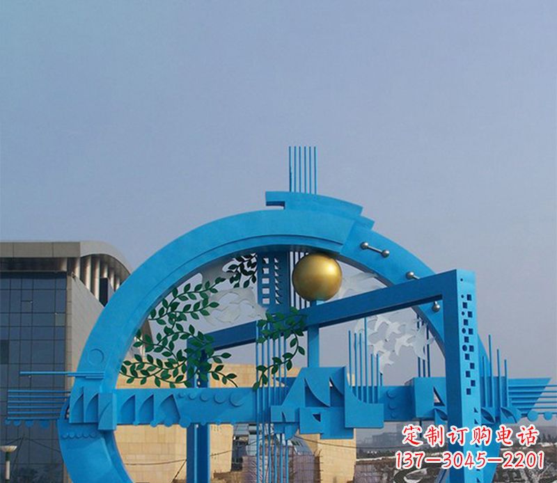 宁波不锈钢拱桥剪纸雕塑