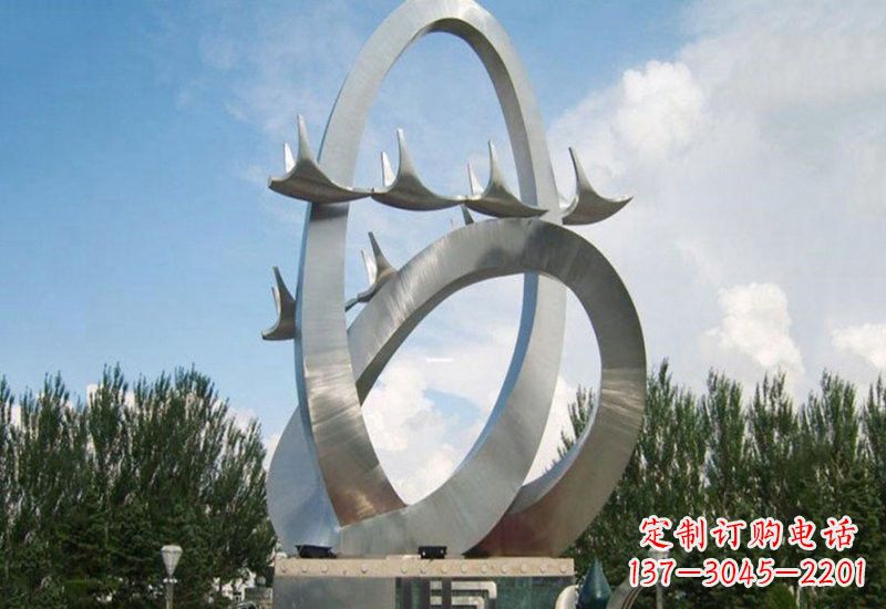 宁波不锈钢天鹅雕塑