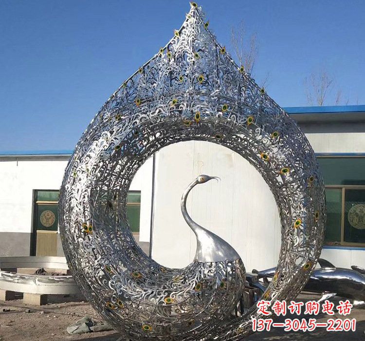 宁波优雅的不锈钢孔雀雕塑
