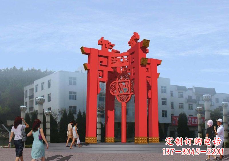 宁波不锈钢广场大型抽象灯笼设计图雕塑