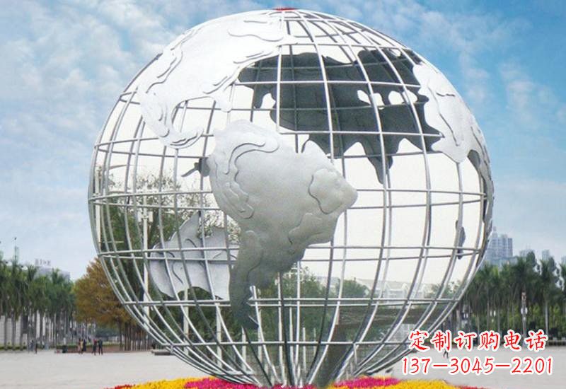 宁波不锈钢广场大型地球雕塑