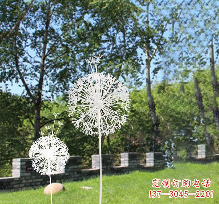宁波不锈钢广场上的蒲公英雕塑