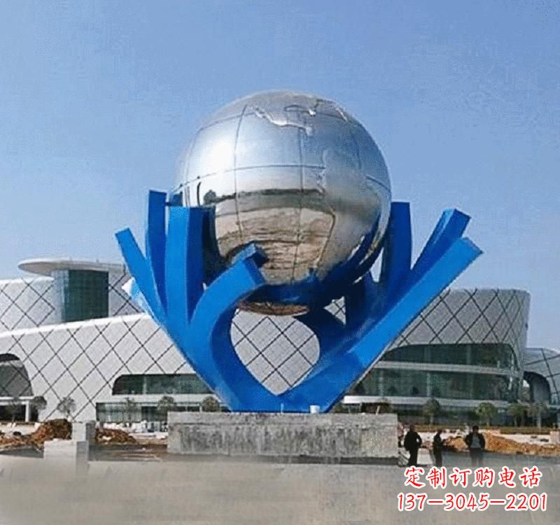 宁波不锈钢地球雕塑缔造绿色家园