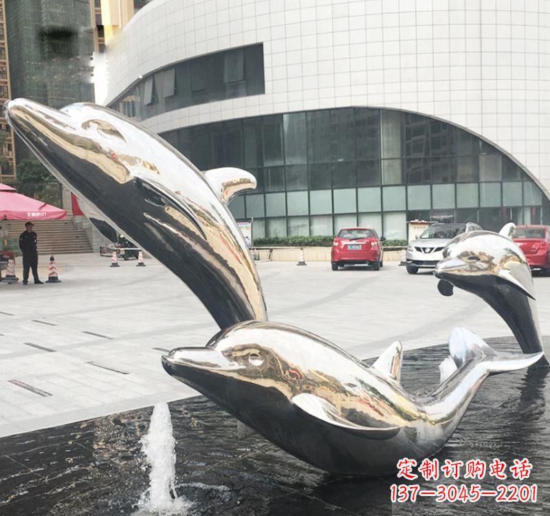 宁波不锈钢海豚雕塑艺术与美的结合