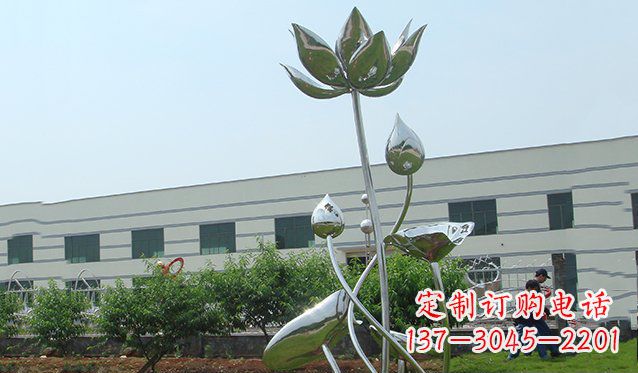 宁波不锈钢荷花雕塑