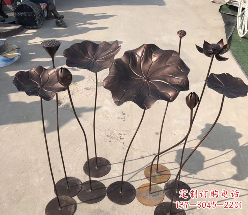 宁波不锈钢荷花雕塑传承传统文化
