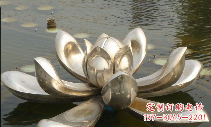 宁波不锈钢荷花雕塑艺术与自然的完美结合