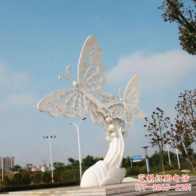 宁波不锈钢蝴蝶雕塑——美丽传递自然之美